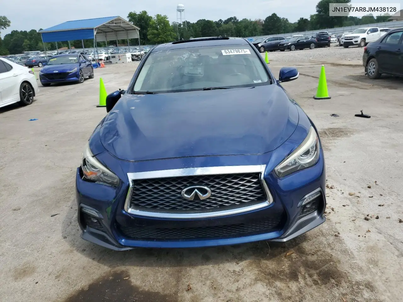 2018 Infiniti Q50 Luxe VIN: JN1EV7AR8JM438128 Lot: 63479875