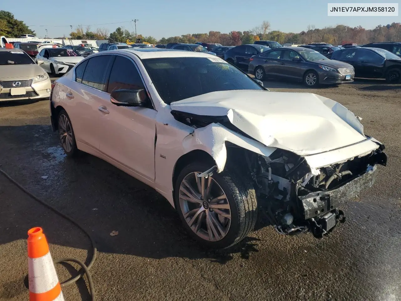 2018 Infiniti Q50 Luxe VIN: JN1EV7APXJM358120 Lot: 76821164