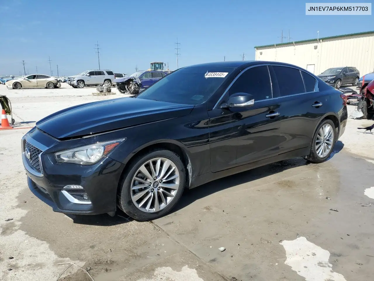 2019 Infiniti Q50 Luxe VIN: JN1EV7AP6KM517703 Lot: 44838445