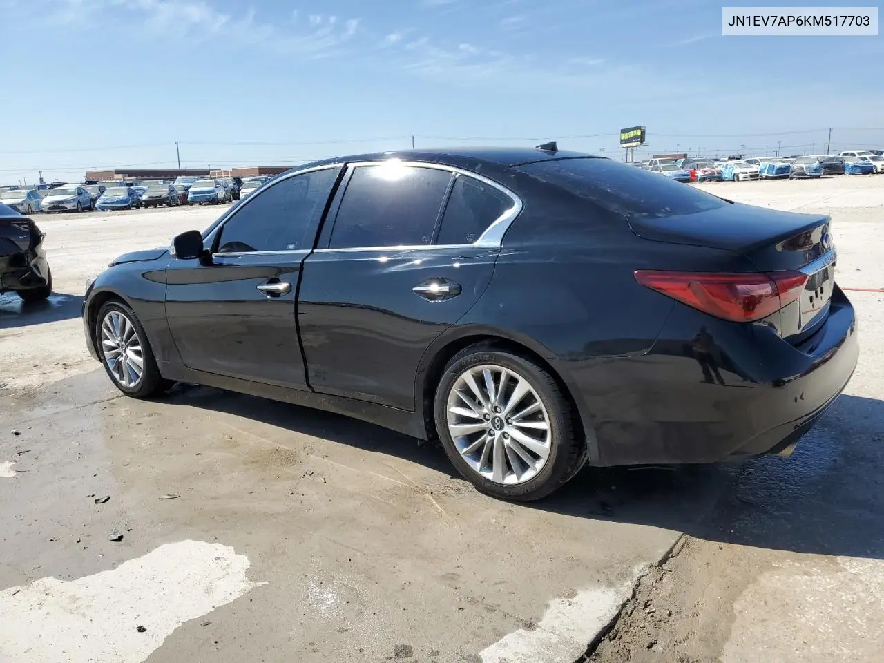 2019 Infiniti Q50 Luxe VIN: JN1EV7AP6KM517703 Lot: 44838445