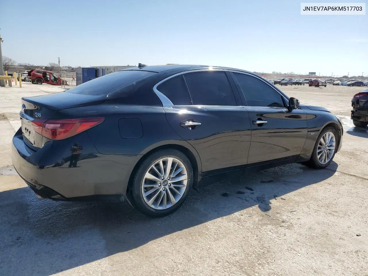 2019 Infiniti Q50 Luxe VIN: JN1EV7AP6KM517703 Lot: 44838445