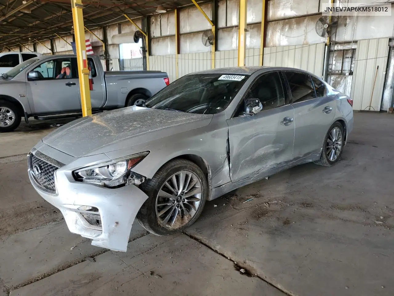 2019 Infiniti Q50 Luxe VIN: JN1EV7AP6KM518012 Lot: 49603415