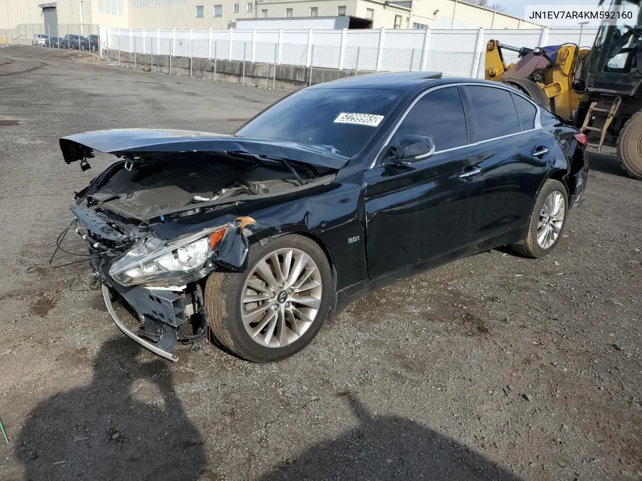 2019 Infiniti Q50 Luxe VIN: JN1EV7AR4KM592160 Lot: 52299965