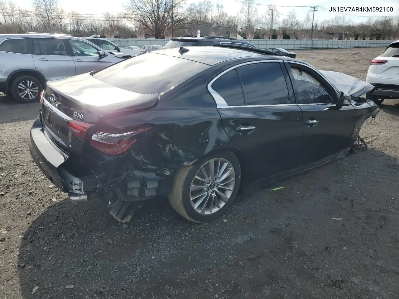 2019 Infiniti Q50 Luxe VIN: JN1EV7AR4KM592160 Lot: 52299965