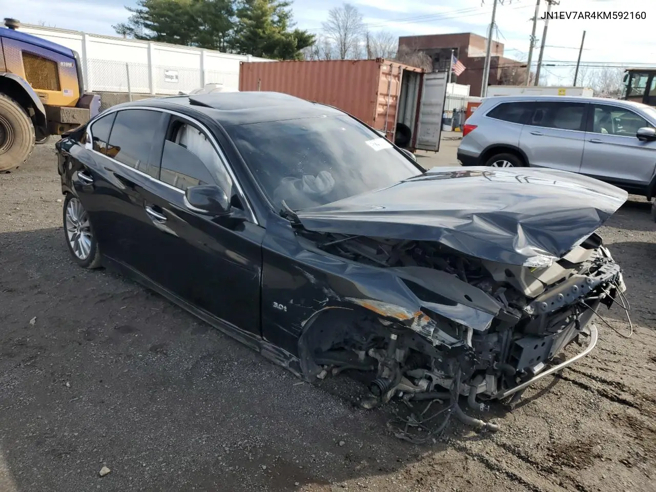 2019 Infiniti Q50 Luxe VIN: JN1EV7AR4KM592160 Lot: 52299965
