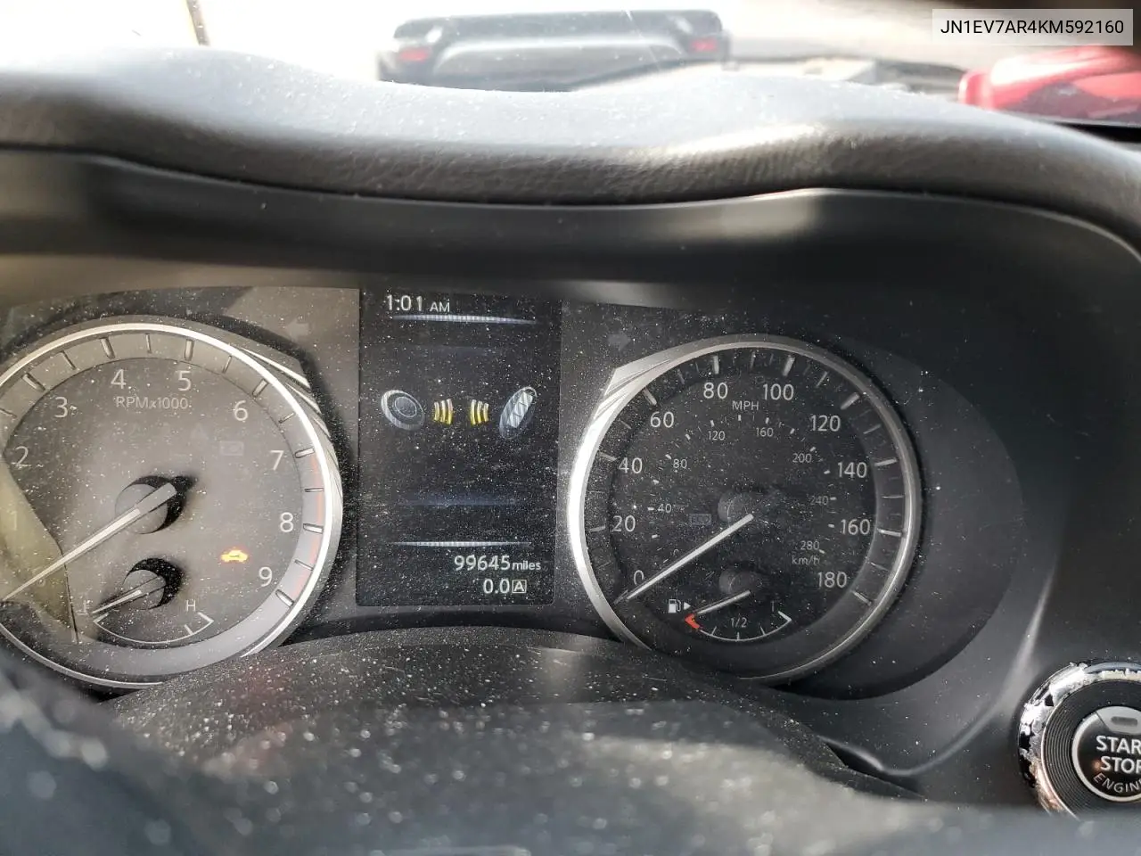 2019 Infiniti Q50 Luxe VIN: JN1EV7AR4KM592160 Lot: 52299965