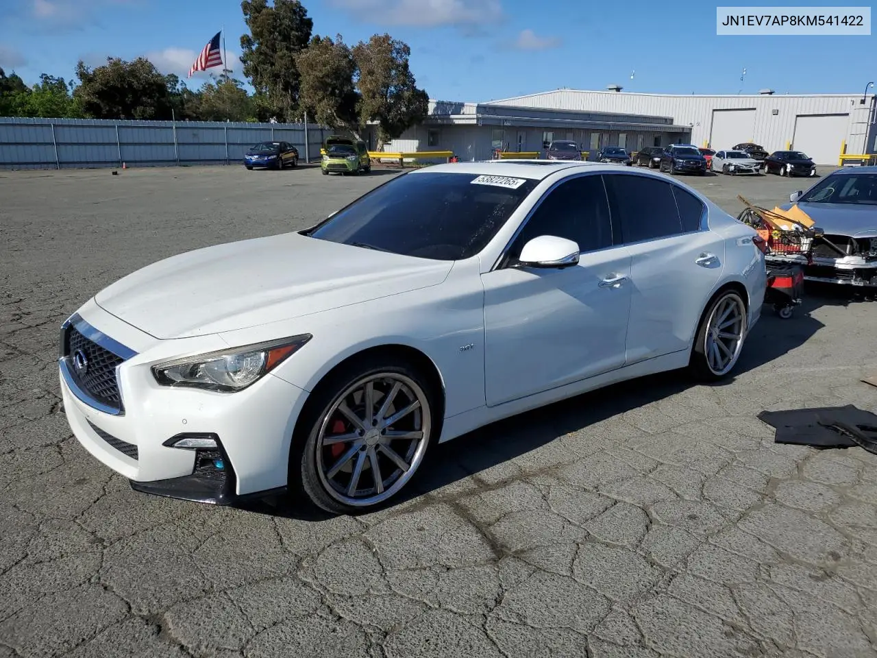 2019 Infiniti Q50 Luxe VIN: JN1EV7AP8KM541422 Lot: 53822265