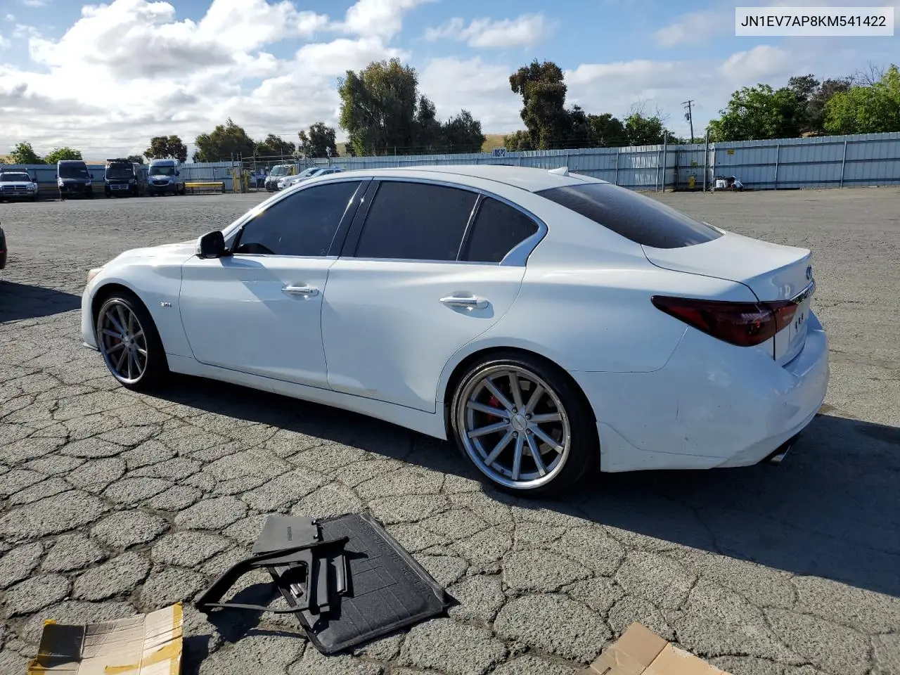 2019 Infiniti Q50 Luxe VIN: JN1EV7AP8KM541422 Lot: 53822265
