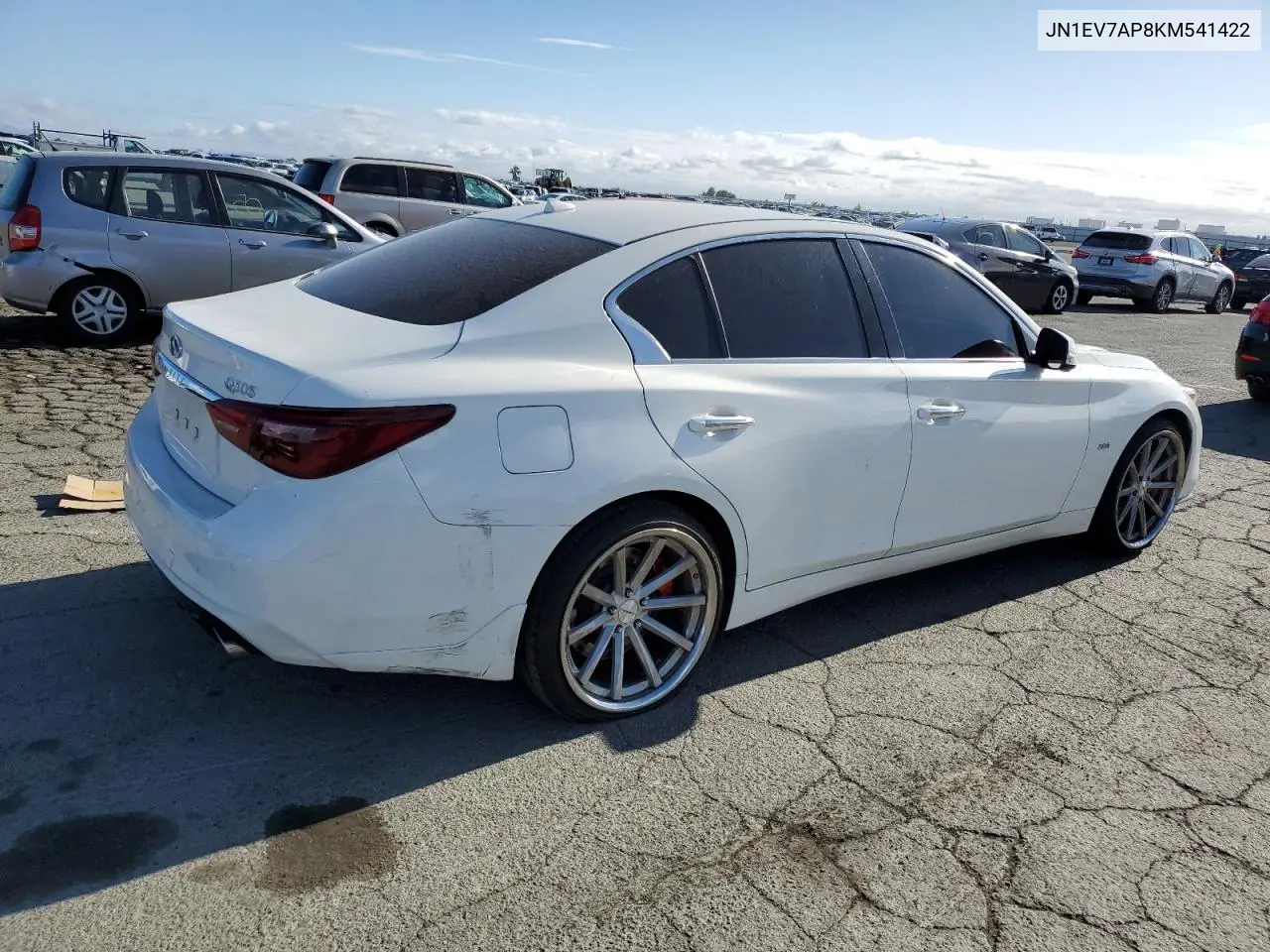 2019 Infiniti Q50 Luxe VIN: JN1EV7AP8KM541422 Lot: 53822265