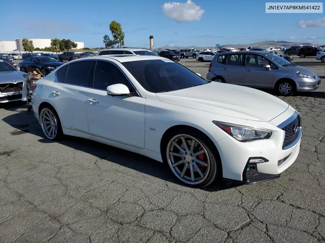 2019 Infiniti Q50 Luxe VIN: JN1EV7AP8KM541422 Lot: 53822265