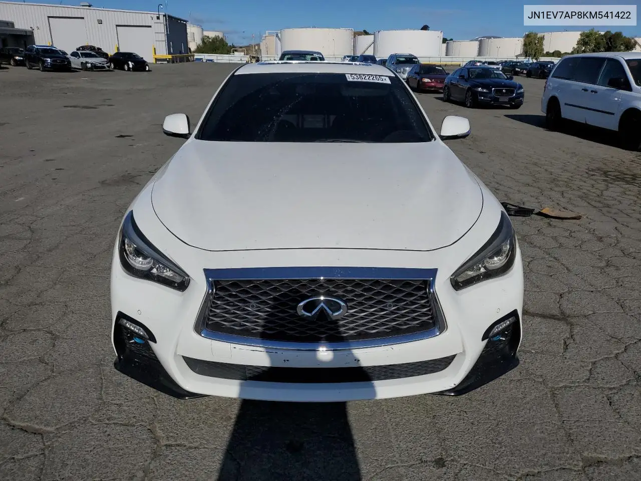 2019 Infiniti Q50 Luxe VIN: JN1EV7AP8KM541422 Lot: 53822265