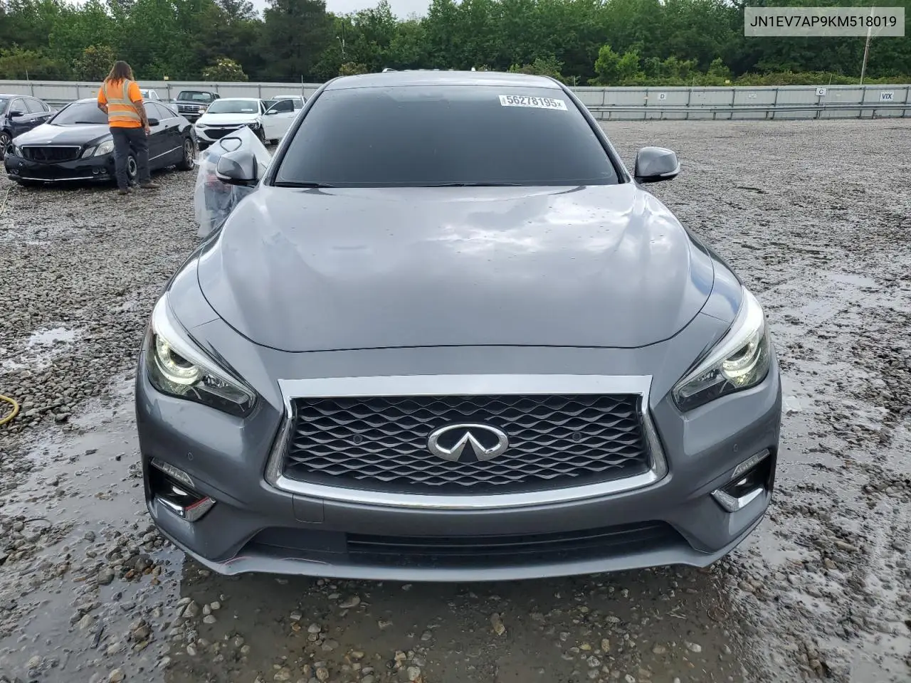 2019 Infiniti Q50 Luxe VIN: JN1EV7AP9KM518019 Lot: 56278195