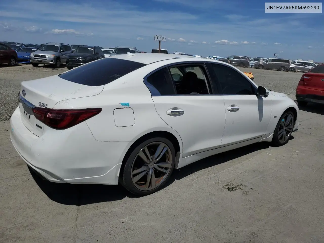 2019 Infiniti Q50 Luxe VIN: JN1EV7AR6KM592290 Lot: 56526505