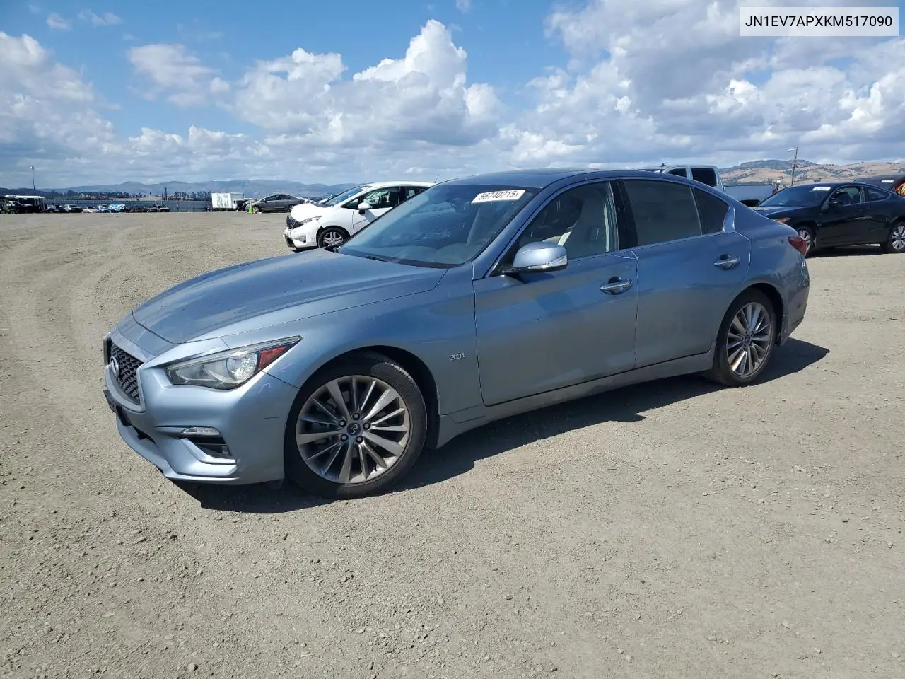 2019 Infiniti Q50 Luxe VIN: JN1EV7APXKM517090 Lot: 56740215