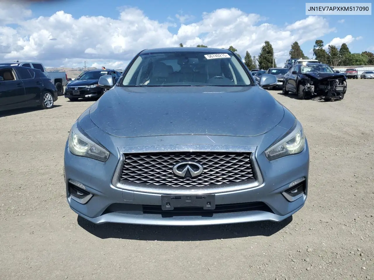 2019 Infiniti Q50 Luxe VIN: JN1EV7APXKM517090 Lot: 56740215