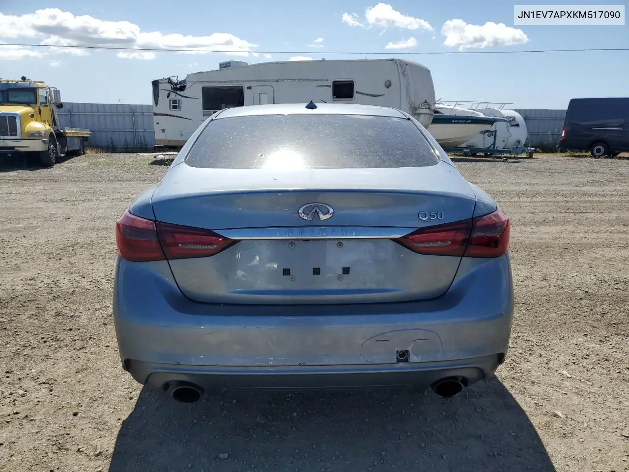 2019 Infiniti Q50 Luxe VIN: JN1EV7APXKM517090 Lot: 56740215