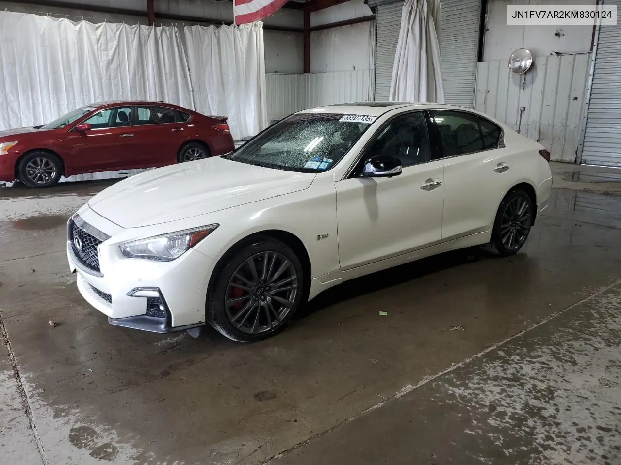 2019 Infiniti Q50 Red Sport 400 VIN: JN1FV7AR2KM830124 Lot: 56901335