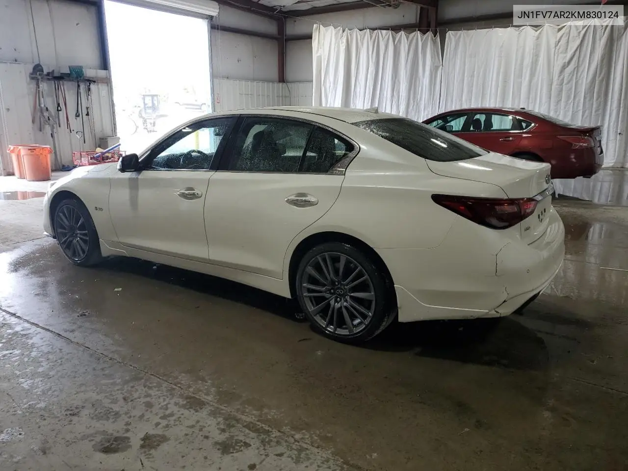 2019 Infiniti Q50 Red Sport 400 VIN: JN1FV7AR2KM830124 Lot: 56901335