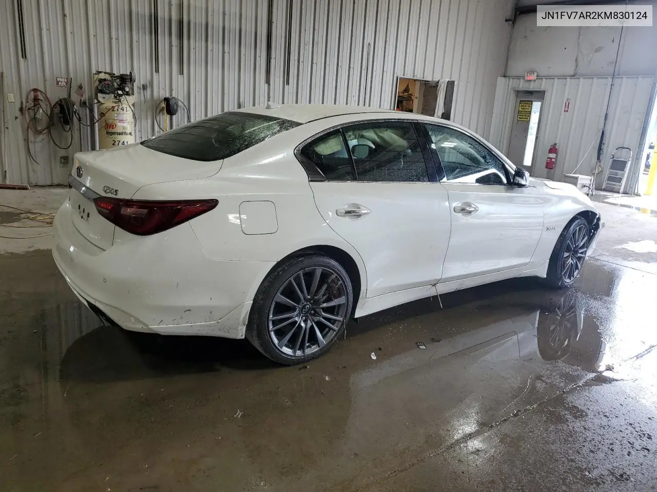 2019 Infiniti Q50 Red Sport 400 VIN: JN1FV7AR2KM830124 Lot: 56901335