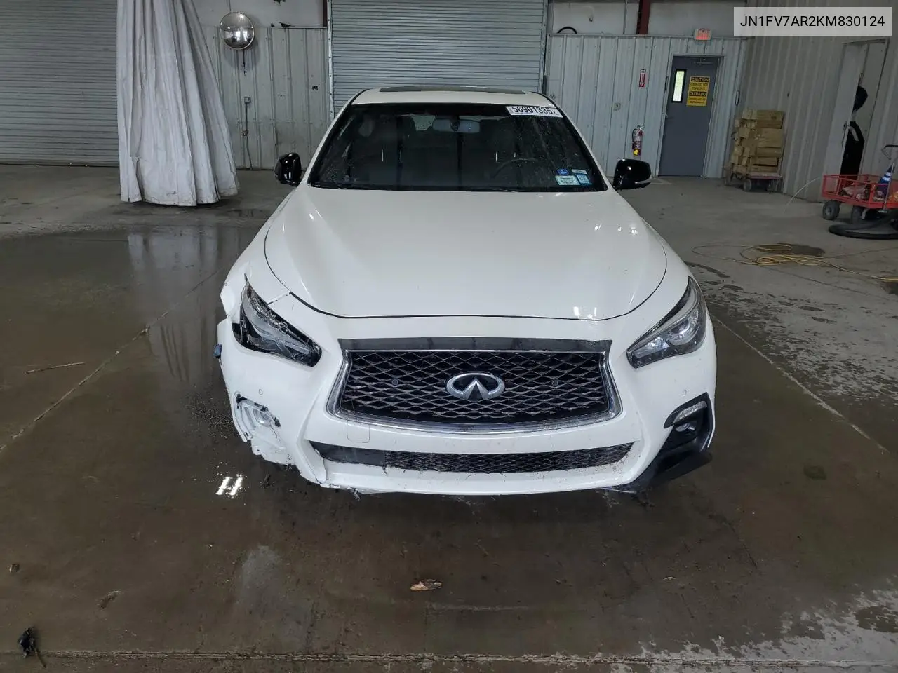 2019 Infiniti Q50 Red Sport 400 VIN: JN1FV7AR2KM830124 Lot: 56901335