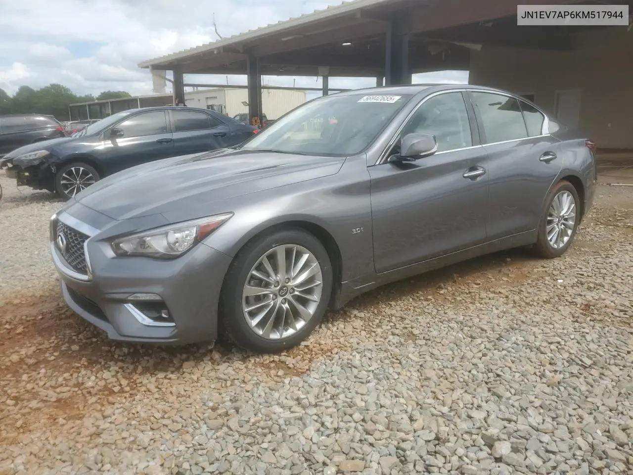 2019 Infiniti Q50 Luxe VIN: JN1EV7AP6KM517944 Lot: 56942655