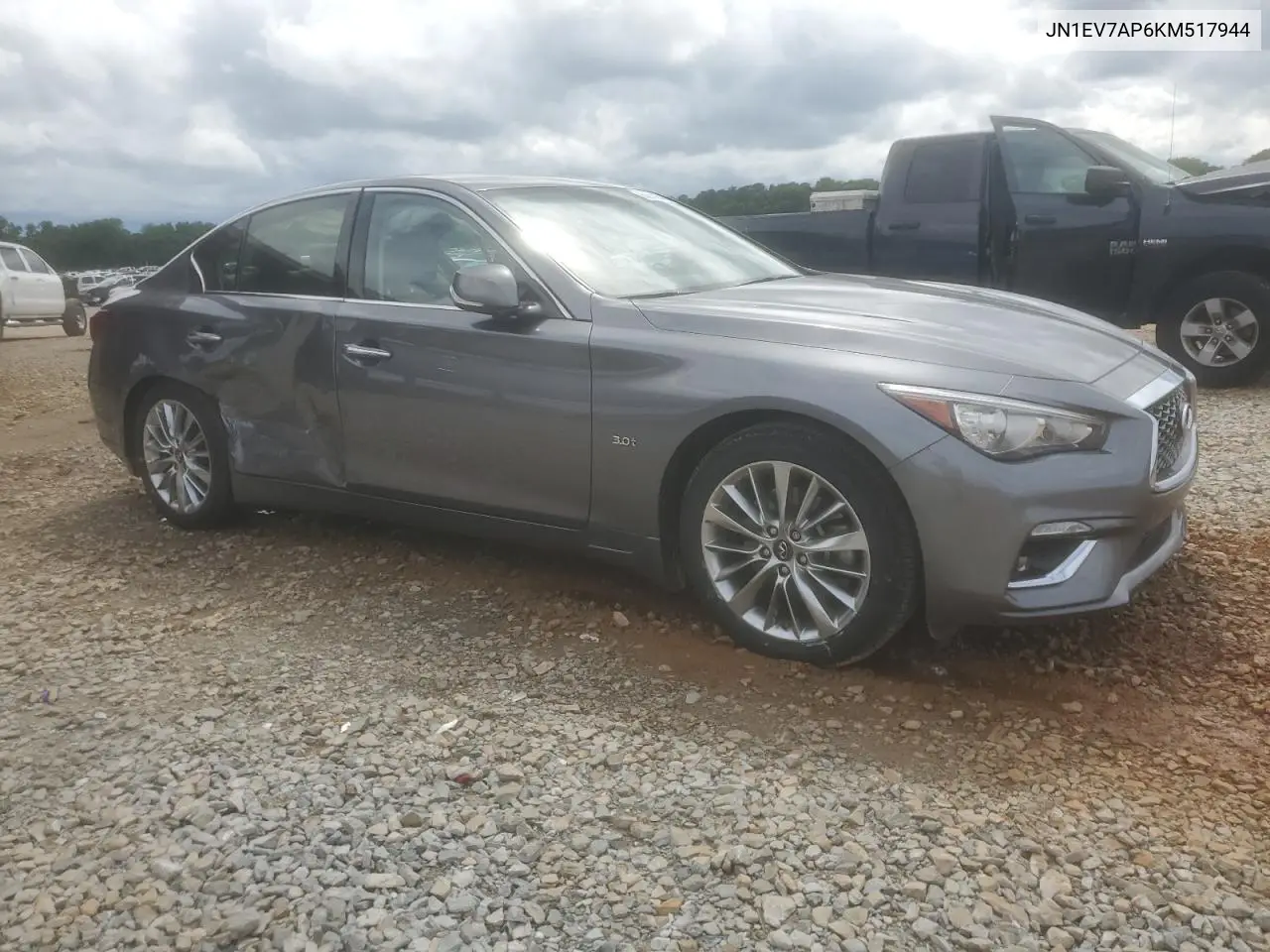 2019 Infiniti Q50 Luxe VIN: JN1EV7AP6KM517944 Lot: 56942655