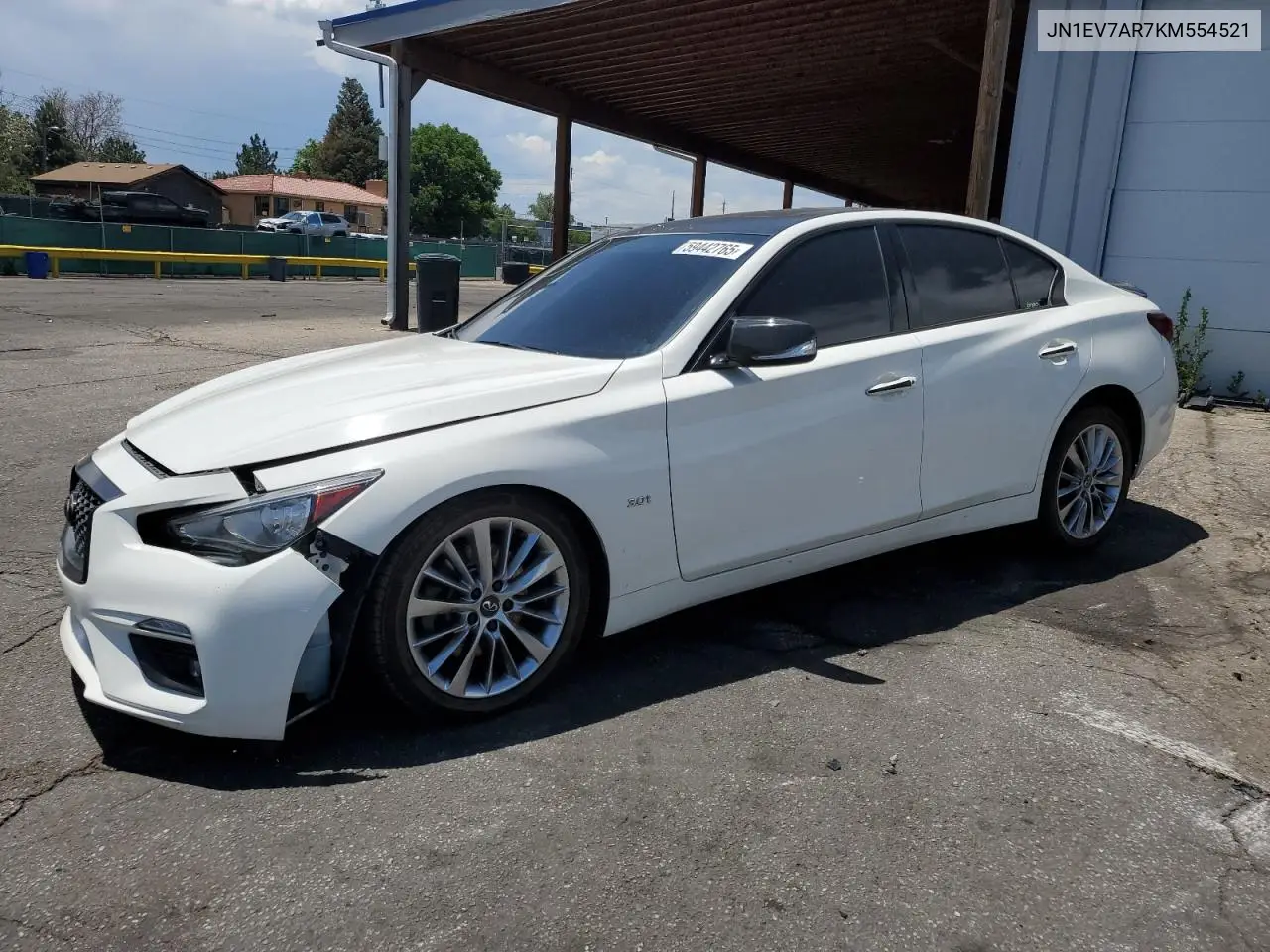 2019 Infiniti Q50 Luxe VIN: JN1EV7AR7KM554521 Lot: 59442765