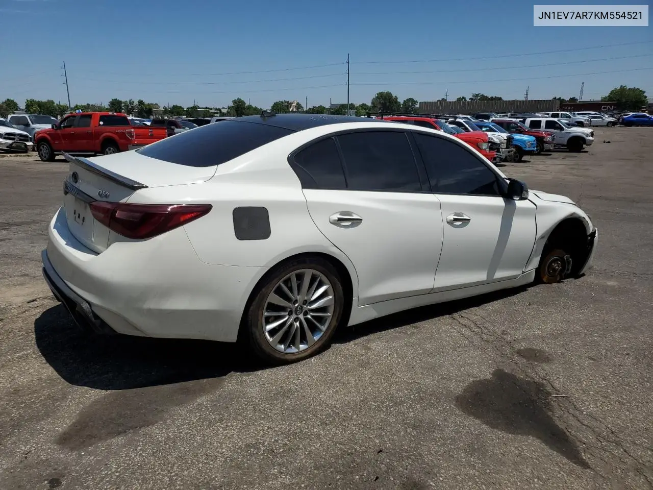 2019 Infiniti Q50 Luxe VIN: JN1EV7AR7KM554521 Lot: 59442765