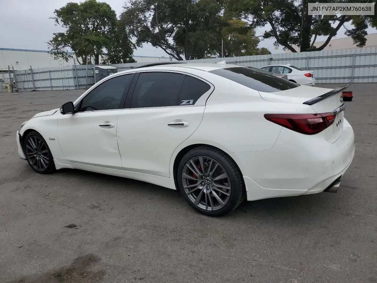 2019 Infiniti Q50 Red Sport 400 VIN: JN1FV7AP2KM760638 Lot: 60568935