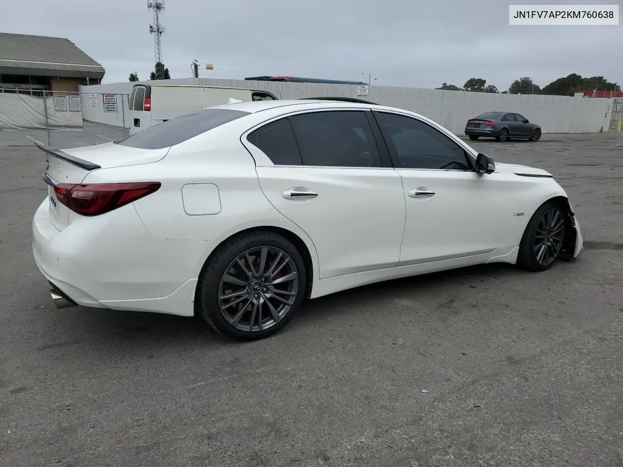 2019 Infiniti Q50 Red Sport 400 VIN: JN1FV7AP2KM760638 Lot: 60568935