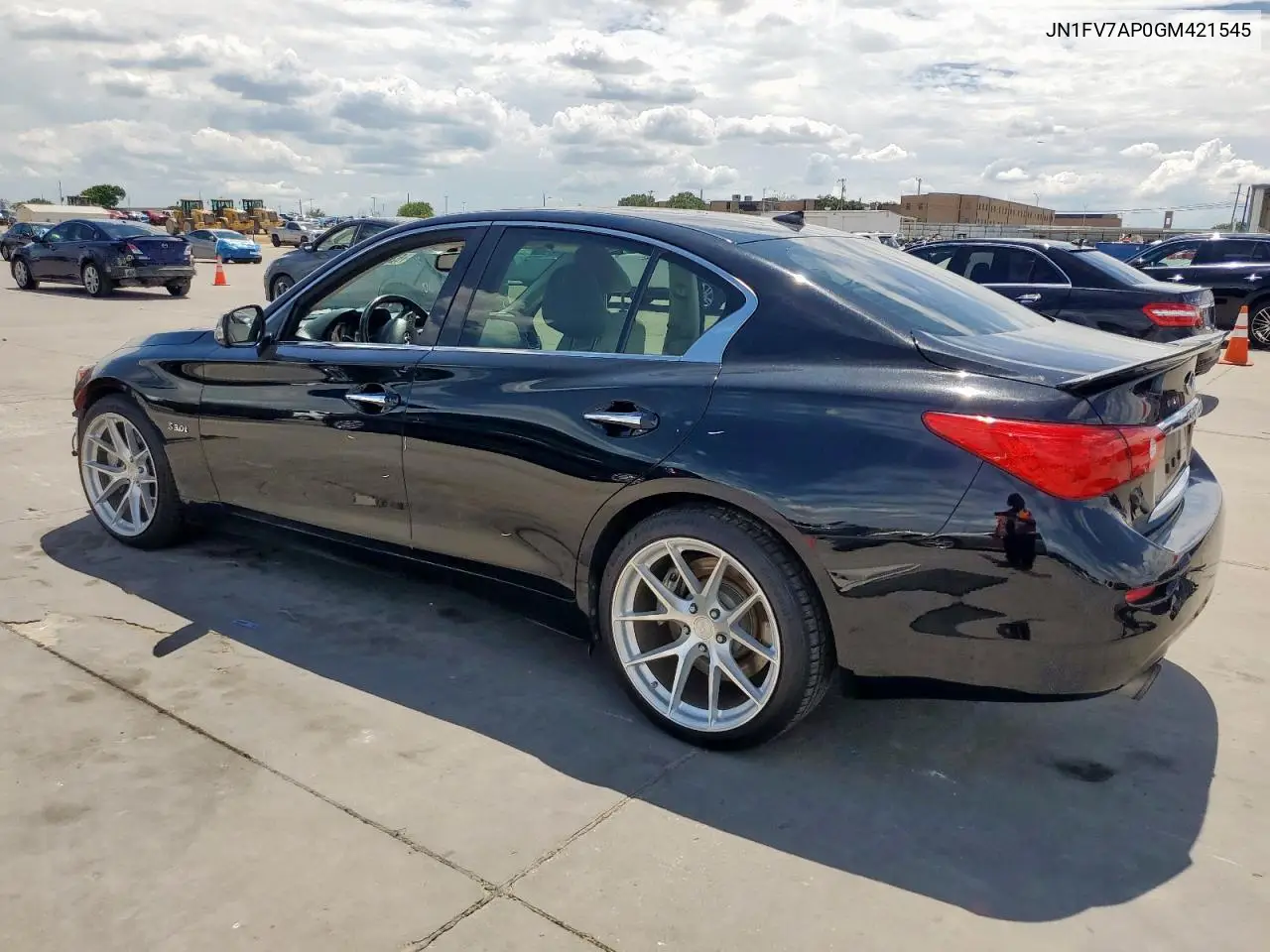 2019 Infiniti Q50 Red Sport 400 VIN: JN1FV7AP0GM421545 Lot: 62710435