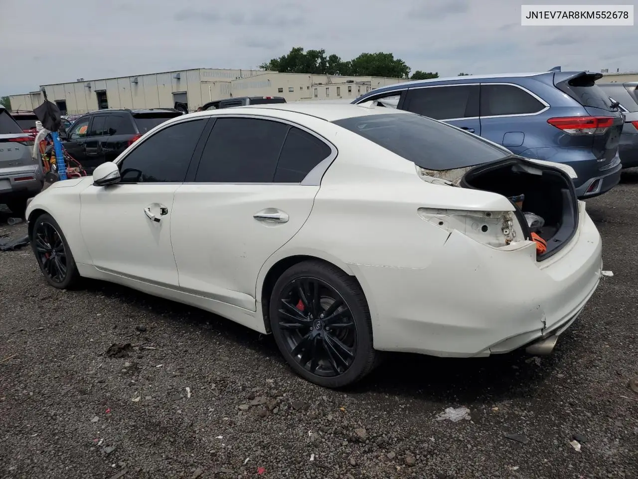 2019 Infiniti Q50 Luxe VIN: JN1EV7AR8KM552678 Lot: 62986475