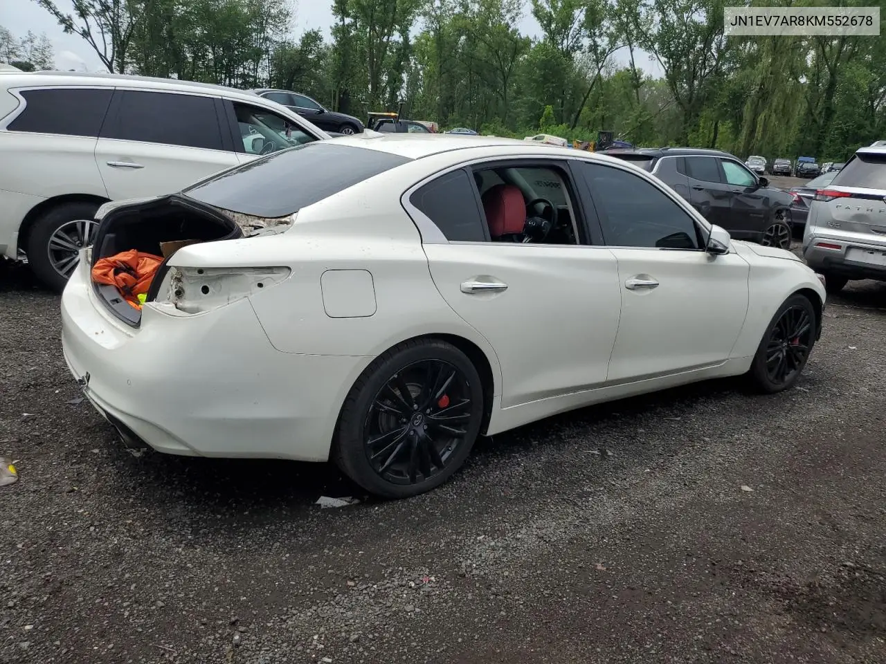2019 Infiniti Q50 Luxe VIN: JN1EV7AR8KM552678 Lot: 62986475
