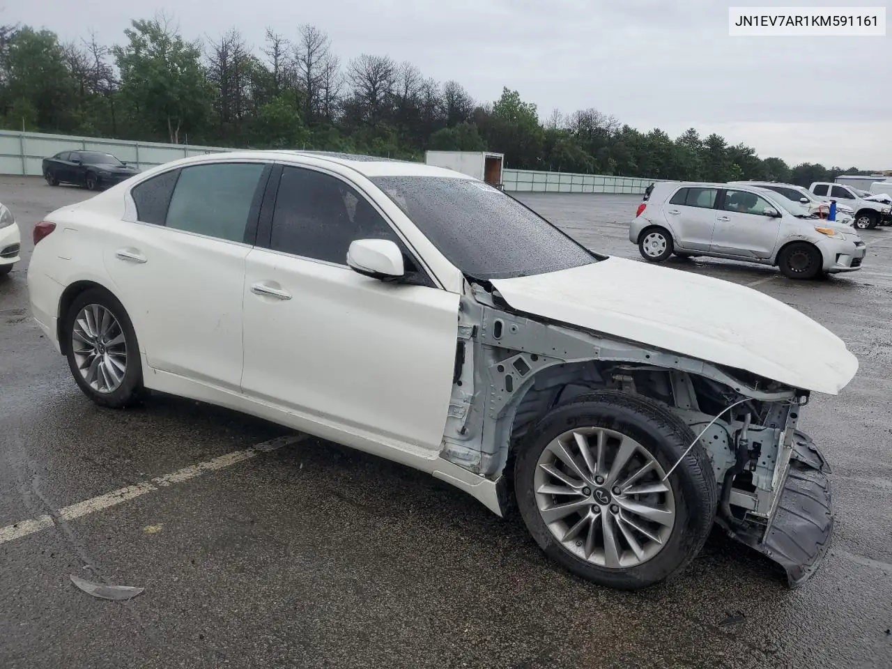 2019 Infiniti Q50 Luxe VIN: JN1EV7AR1KM591161 Lot: 63189695