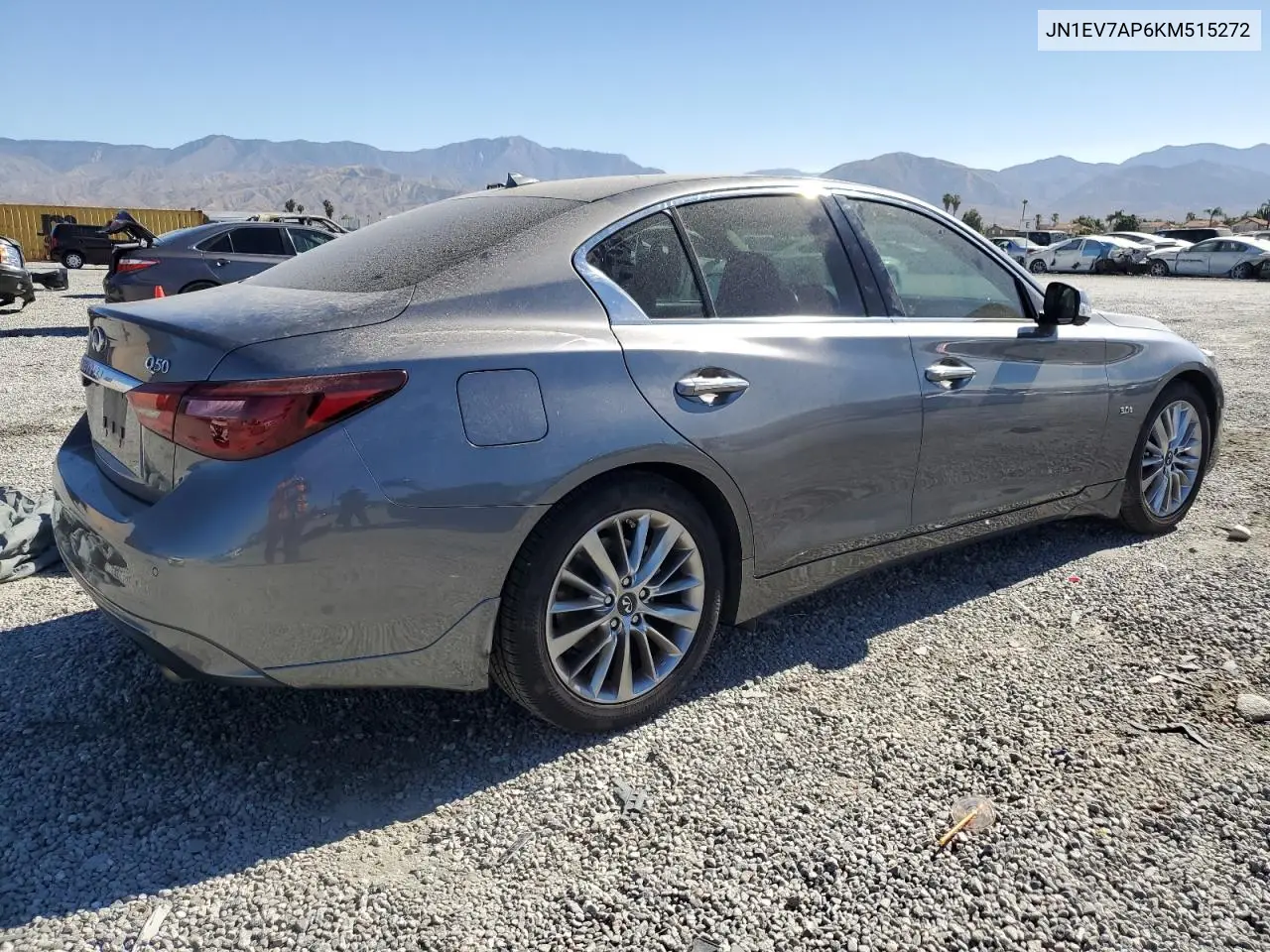 2019 Infiniti Q50 Luxe VIN: JN1EV7AP6KM515272 Lot: 63264405