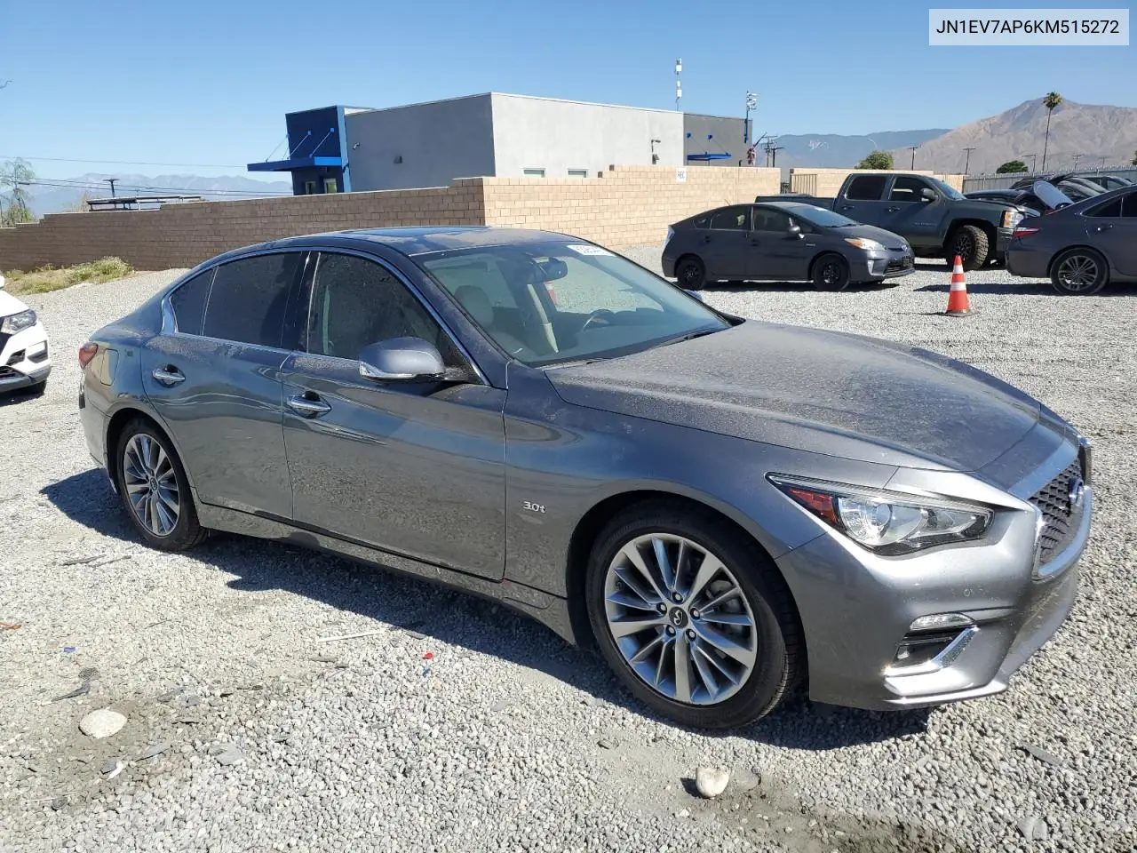 2019 Infiniti Q50 Luxe VIN: JN1EV7AP6KM515272 Lot: 63264405