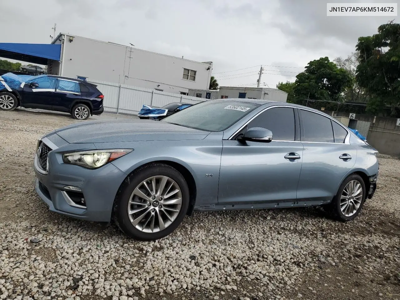 2019 Infiniti Q50 Luxe VIN: JN1EV7AP6KM514672 Lot: 63602145