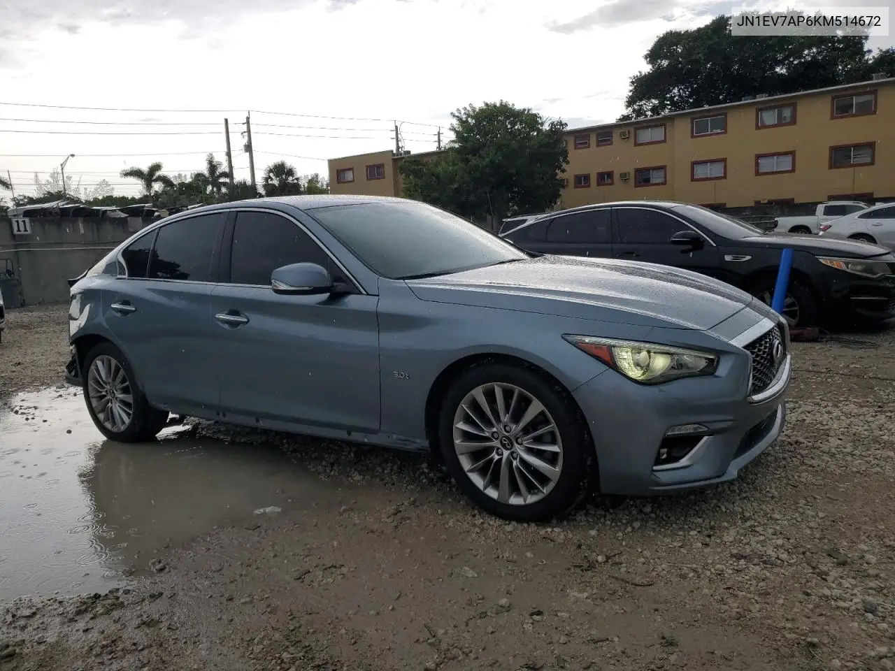2019 Infiniti Q50 Luxe VIN: JN1EV7AP6KM514672 Lot: 63602145