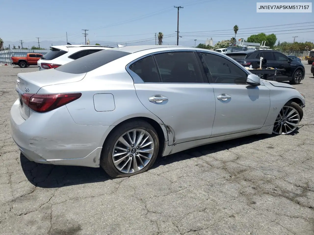 2019 Infiniti Q50 Luxe VIN: JN1EV7AP5KM517157 Lot: 63654885
