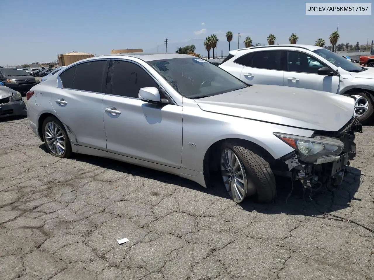 2019 Infiniti Q50 Luxe VIN: JN1EV7AP5KM517157 Lot: 63654885