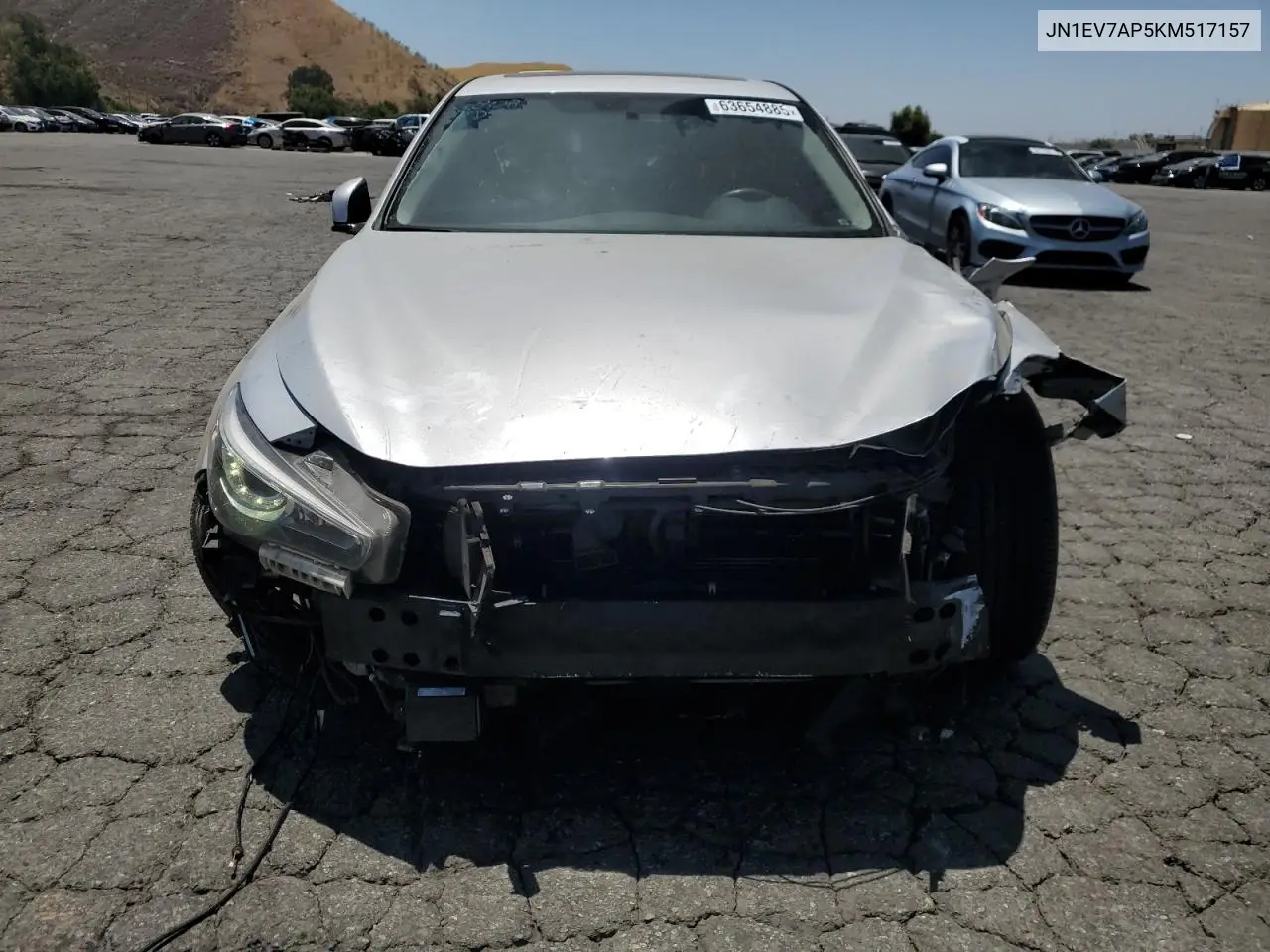 2019 Infiniti Q50 Luxe VIN: JN1EV7AP5KM517157 Lot: 63654885