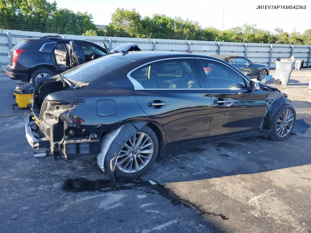 2019 Infiniti Q50 Luxe VIN: JN1EV7AP1KM542363 Lot: 66015325