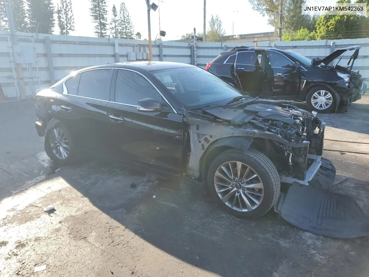 2019 Infiniti Q50 Luxe VIN: JN1EV7AP1KM542363 Lot: 66015325