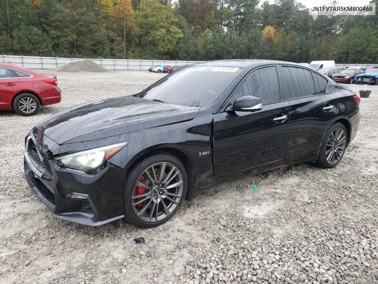 2019 Infiniti Q50 Red Sport 400 VIN: JN1FV7AR5KM800468 Lot: 79752354