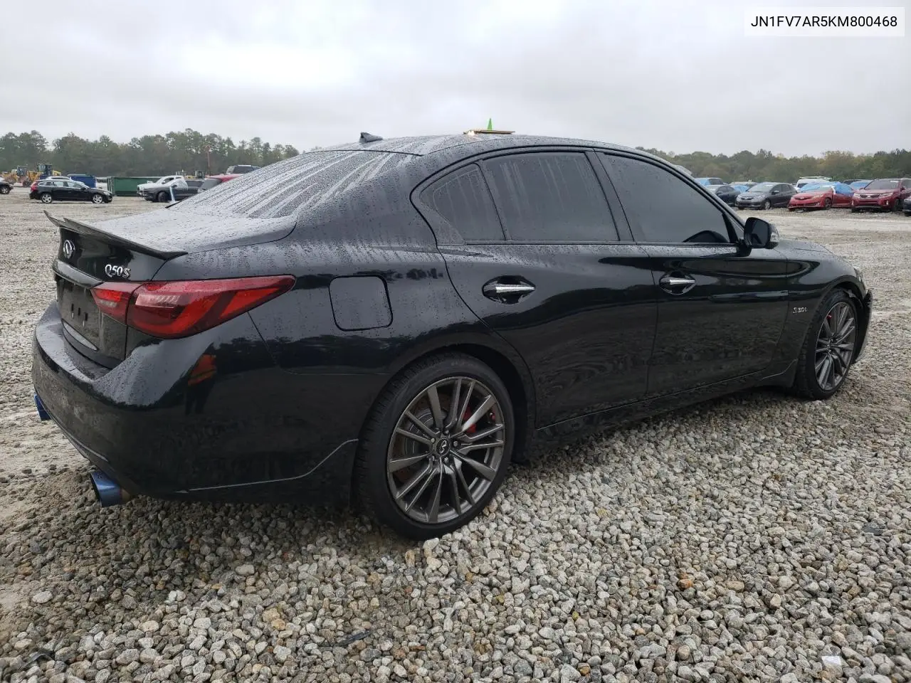 2019 Infiniti Q50 Red Sport 400 VIN: JN1FV7AR5KM800468 Lot: 79752354