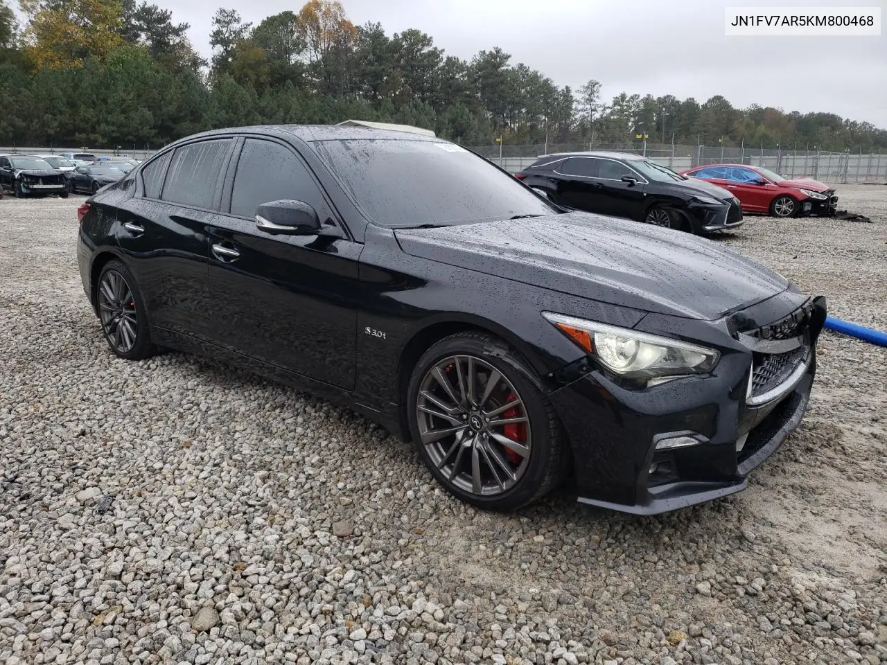 2019 Infiniti Q50 Red Sport 400 VIN: JN1FV7AR5KM800468 Lot: 79752354