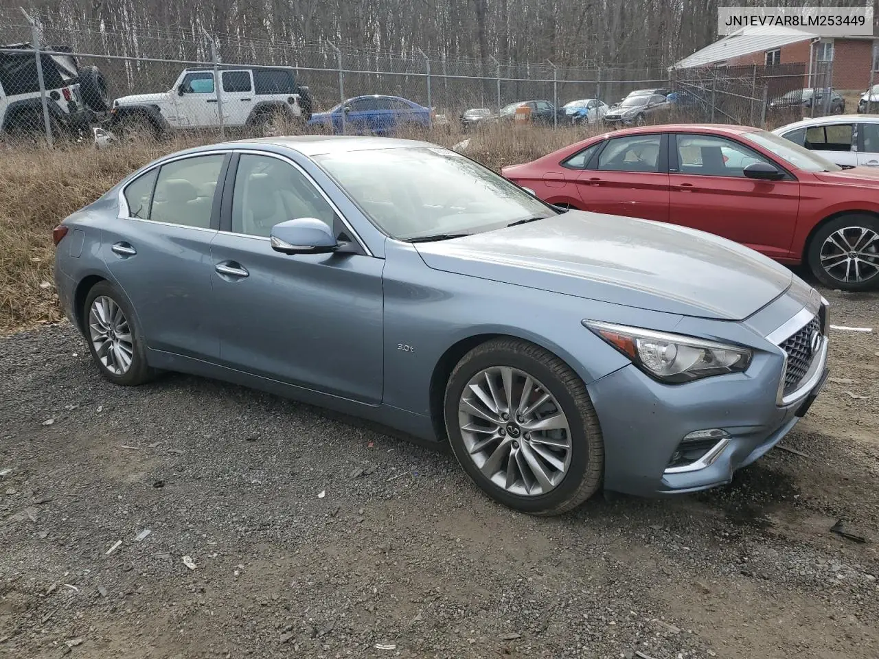 2020 Infiniti Q50 Pure VIN: JN1EV7AR8LM253449 Lot: 46604195