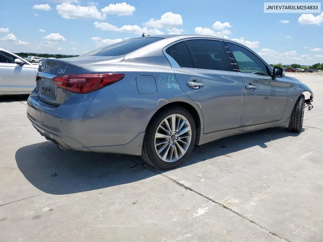 2020 Infiniti Q50 Pure VIN: JN1EV7AR3LM254833 Lot: 56284785