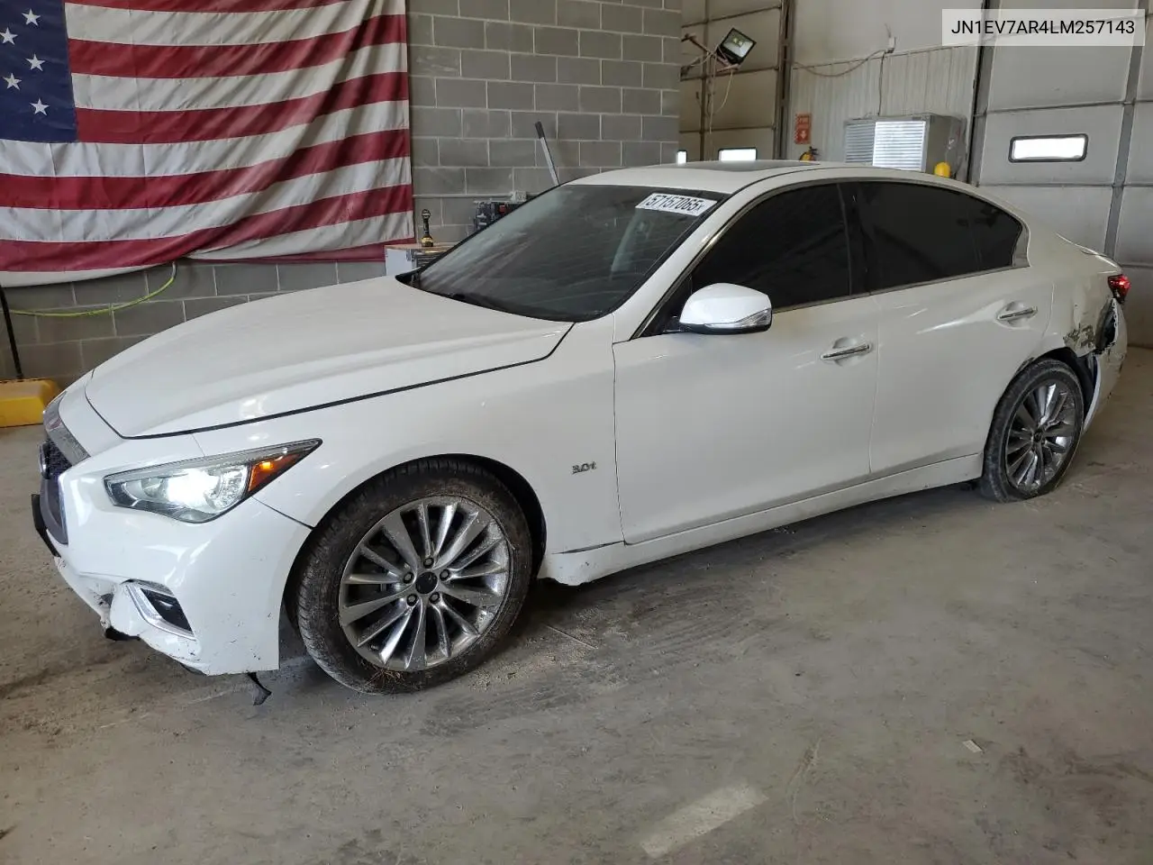 2020 Infiniti Q50 Pure VIN: JN1EV7AR4LM257143 Lot: 57157065