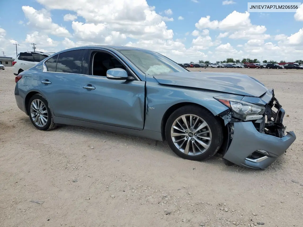 2020 Infiniti Q50 Pure VIN: JN1EV7AP7LM206556 Lot: 62652575